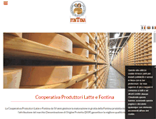 Tablet Screenshot of fontina-valledaosta.it